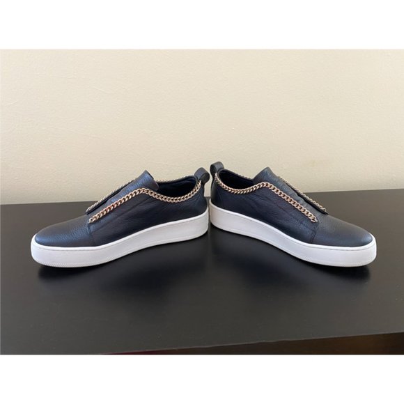 WOMEN YETI WEDGE LEATHER SLIP-ON SNEAKER SIZE 38 - Picture 3 of 8